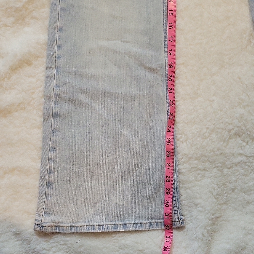 Aeropostare Light Wash Womens Blue Distressed Jeans 16R - Picture 7 of 8